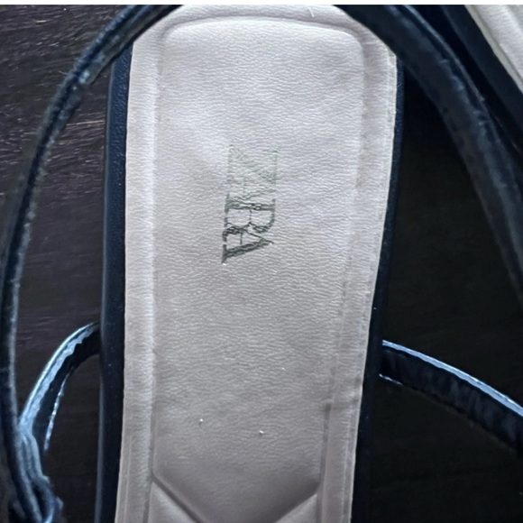 Zara Tan and Black Slingback Flats new size 10 - Picture 8 of 10